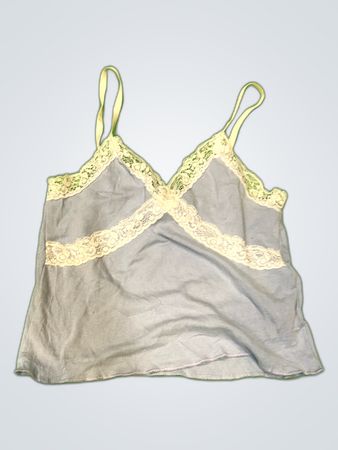 Subdued Blue Lace Trim Camisole