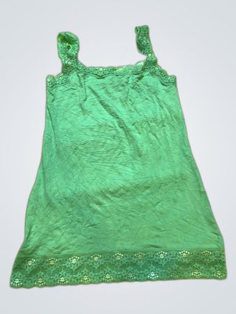 Green Lace Trim Camisole