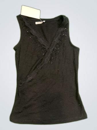 Zara Black Embellished V-Neck Camisole