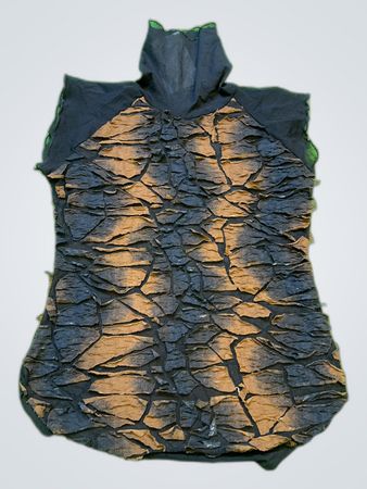 Unbranded Distressed Sleeveless Hooded Top