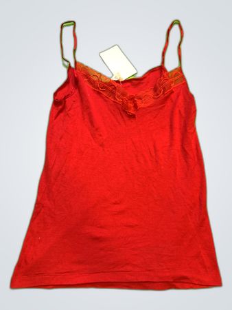 Guess Red Lace Trim Camisole