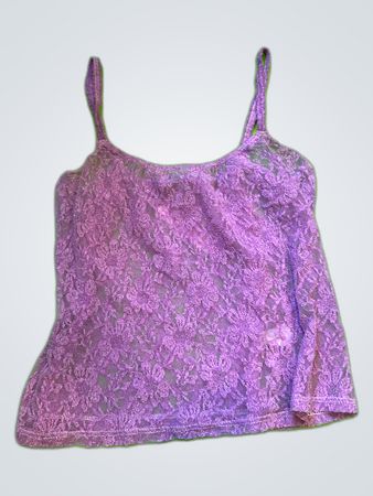 Purple Lace Camisole Top