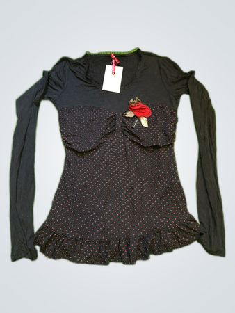 Bershka Long Sleeve Ruffle Blouse