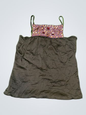 Black Embellished Camisole Top