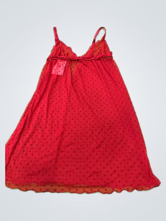 Ousho Red Lace Slip Dress