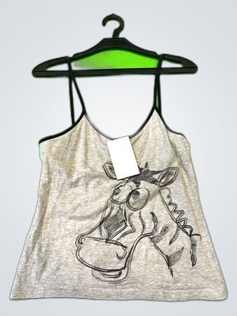 Unbranded Printed Zebra Graphic Cami Top