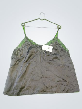 Gray Lace Trim Camisole