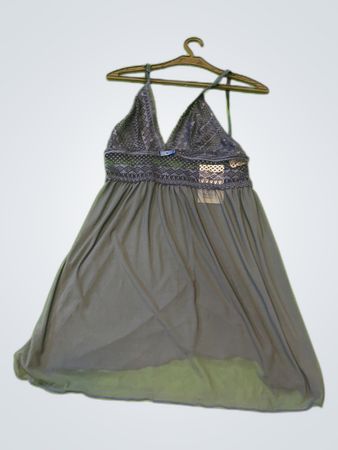 Lace Trim Mini Slip Dress