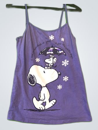 GAP Purple Snoopy Graphic Tank Top