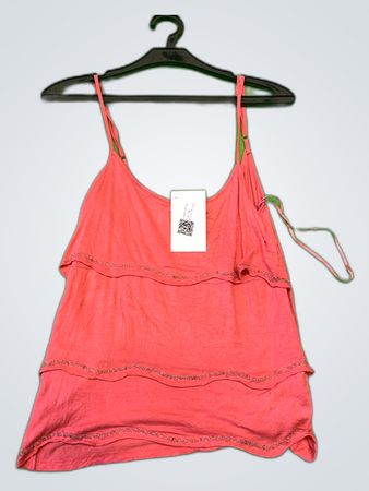 Atmosphere Pink Ruffled Camisole