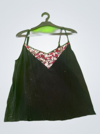 Black Sequined Top