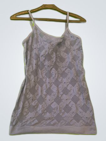 Zara Gray Mesh Camisole