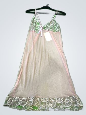 Pink Lace Trim Chemise