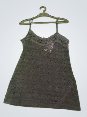 MANGO Sout Black Lace Camisole