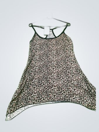 Leopard Print Sleeveless Mini Dress