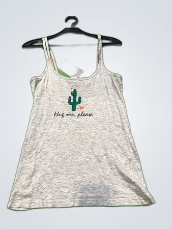 Stella McCartney Gray Graphic Cami Top