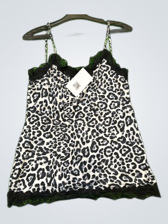 Terzanis Leopard Print Lace Camisole
