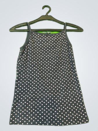 H&M Black Heart Print Tank Top