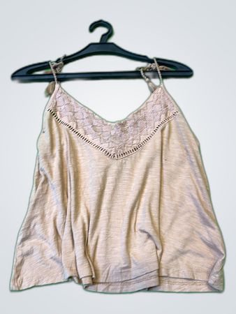 PINK Lace Trim Camisole