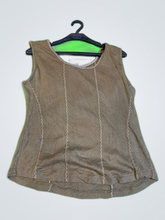 Brown Sleeveless Top