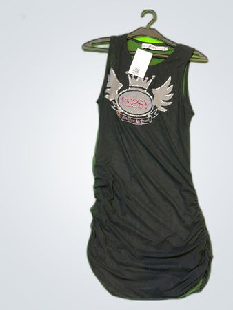 Sexy Pssy Teens Black Logo Mini Dress