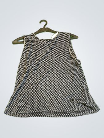 Unbranded Black Geometric Mesh Tank Top