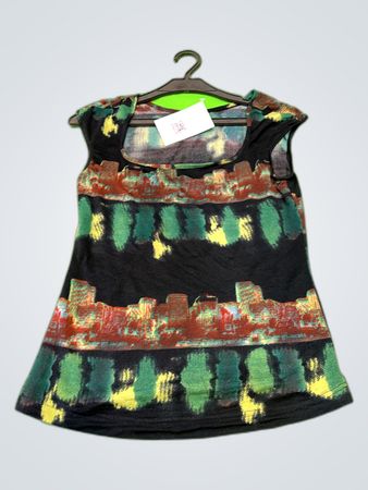 Zara Graphic Print Sleeveless Top