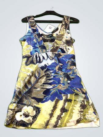 Passport Printed Sleeveless Mini Dress
