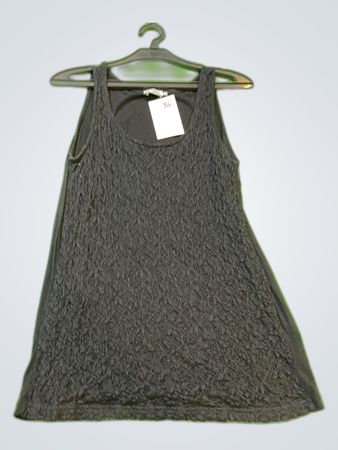 VRS Black Lace Sleeveless Tank Top