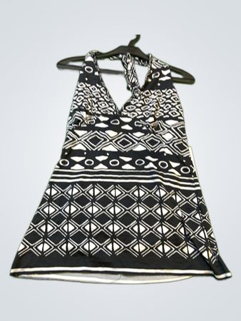 Yessica Geometric Print Halter Tank Top
