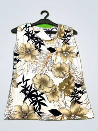 Floral Printed Sleeveless Tank Top