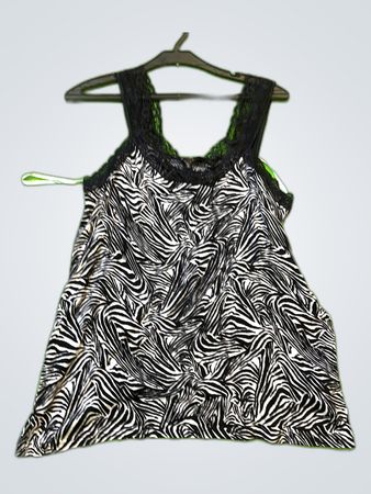 Janina Zebra Print Lace Camisole