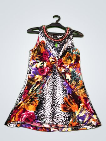 Body Flirt Boutique Printed Sleeveless Mini Dress
