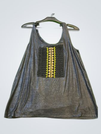 Zara Black Embellished Tank Top