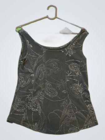 Unbranded Black Paisley Tank Top