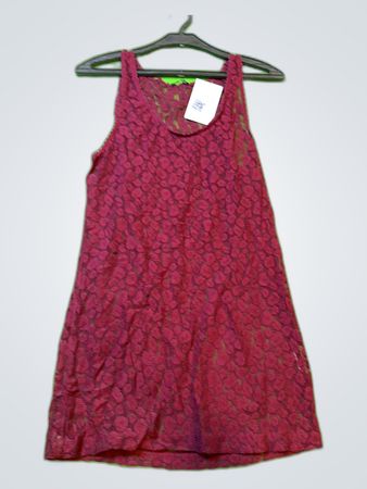 Rendez Vous Red Lace Mini Dress