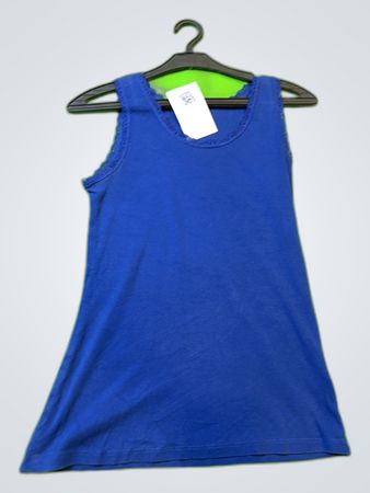 Blue Lace Trim Camisole
