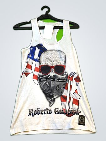 Roberto Geissini Graphic Tank Top