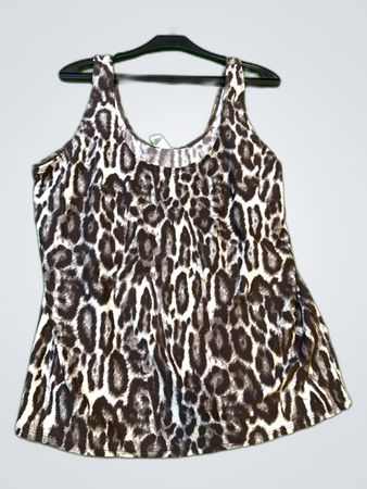 Simply Be Leopard Print Tank Top