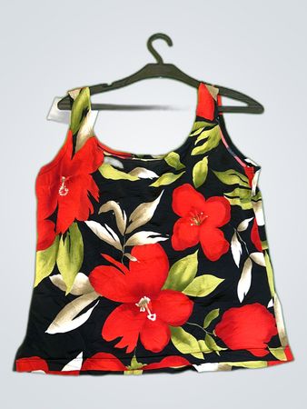 Floral Print Sleeveless Tank Top