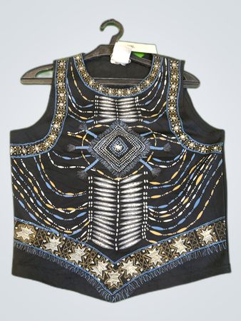 Embellished Black Vest