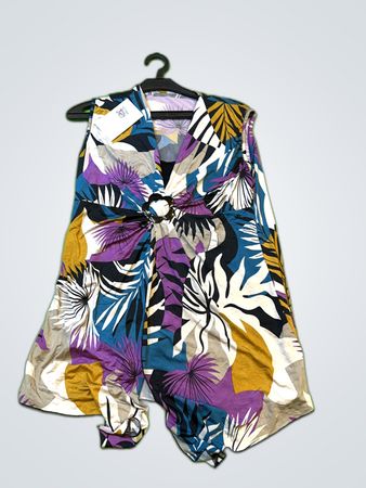 Tropical Print Romper