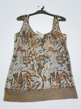 Brown Floral Top
