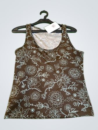 Floral Embroidered Tank Top