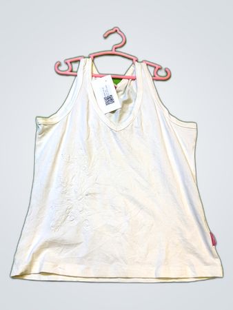 Venice Beach White Basic Tank Top