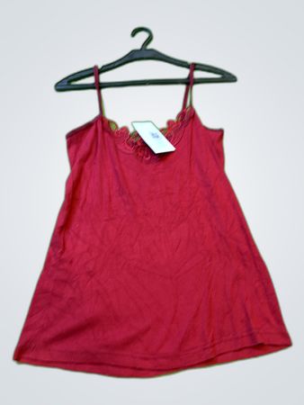 H&M Red Lace Trim Camisole