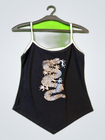 Unbranded Black Graphic Dragon Tank Top