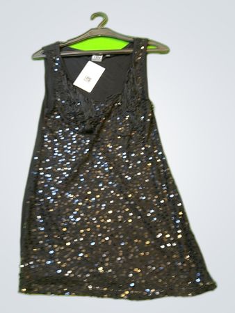 WALK Black Sequin Mini Dress
