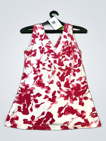 Floral Print V-Neck Tank Top