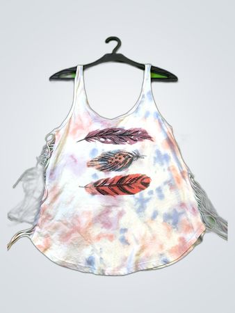 Hollister Graphic Fringe Tank Top